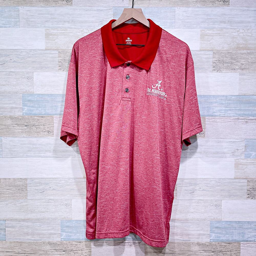 Alabama Crimson Tide Performance Golf Polo Red Knights Apparel Mens XXL 2XL